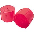 Allstar Plastic -8 AN Caps; Red -0, 20PK ALL50804